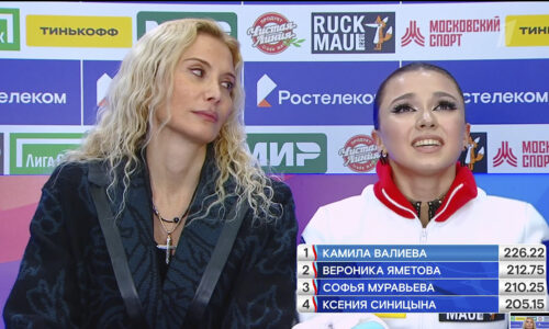 (VIDEO) Kamila Valieva fell twice but won at the 6th stage of the Russian Grand Prix in Moscow